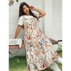 Floral Print Overall Dress Loose Plus Size Sleeveless Long Dress Layered Versatile Vacation Printed Dress Elegant Fashion Comfortable Dress