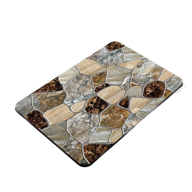 Tappetino per Pavimento Antiscivolo e Assorbente in Fango Diatomaceo e Marmo, Stile Nordico, per Bagno