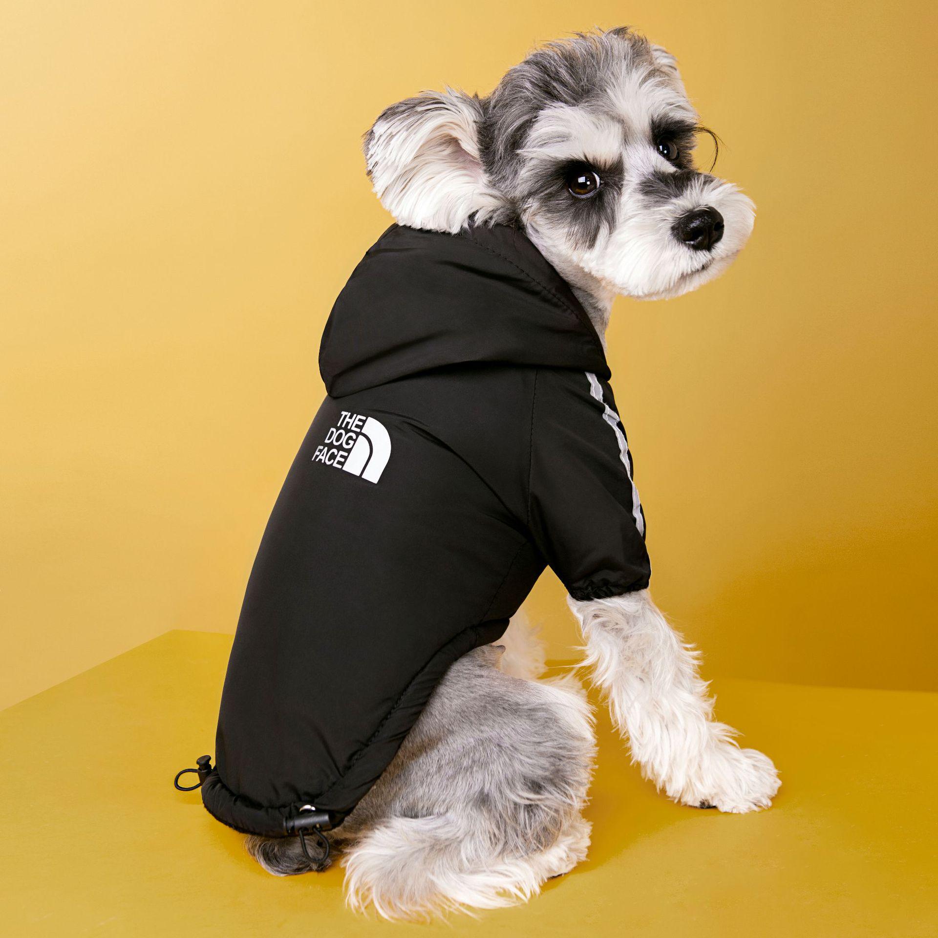 

Winter Waterproof Dog Ski Suit with Velvet Lining - Warm Two-Legged Design In Stock L чёрный