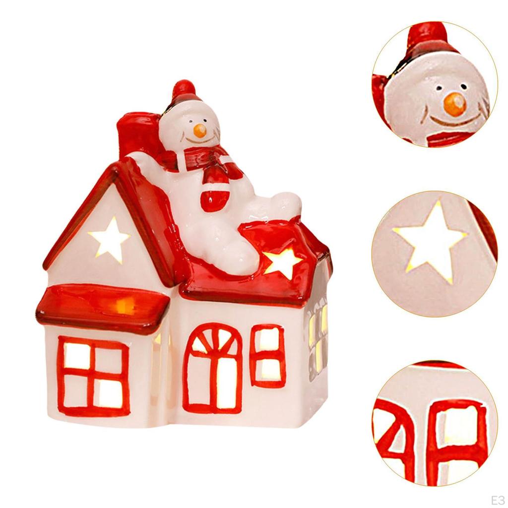 Ceramic Christmas Light Decoration for Village House