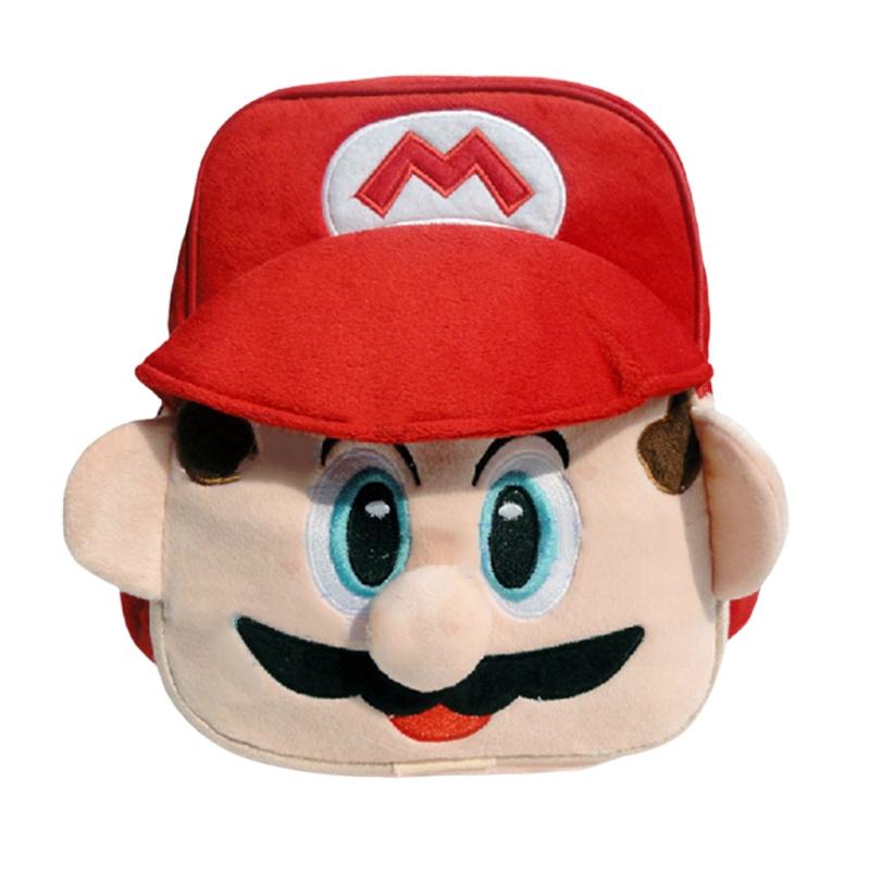 Super Mario Plush Backpack For Kindergarten Kids Colorful And Cute красный