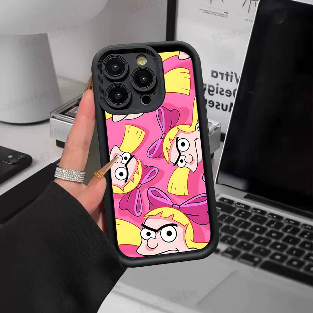 Hey A_Arnolds Cartoon For IPhone 17 15 13 12 11 14 Pro Max X XR XS 16 Plus Shockproof Candy Back Cover