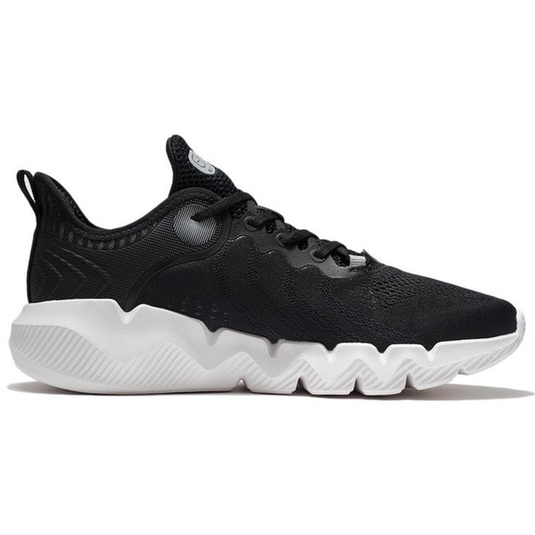 New LiNing Cushioning, Slip Resistant, And Abrasion Resistant Low Top Casual Shoes Men's Black AGLS023-1