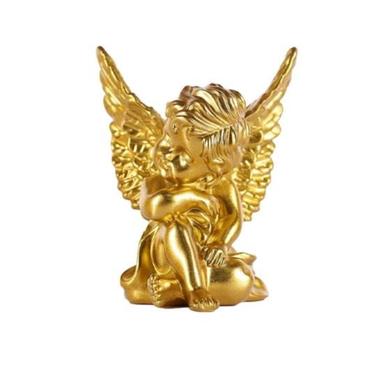 Little Angel Figurine Resin Cherub Angle Sculpture Remembrance Healing Sympathy D