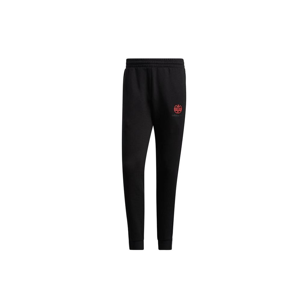 Adidas Neo Knitted Sweatpants Men's Black Moderate Straight Fit Pants (Unisex) Knitted Sweatpants H52971