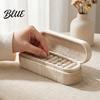 Gift Idea for Prevent Compact Multiple Slots Velvet Box Jewelry Storage Portable Organizer Box Home