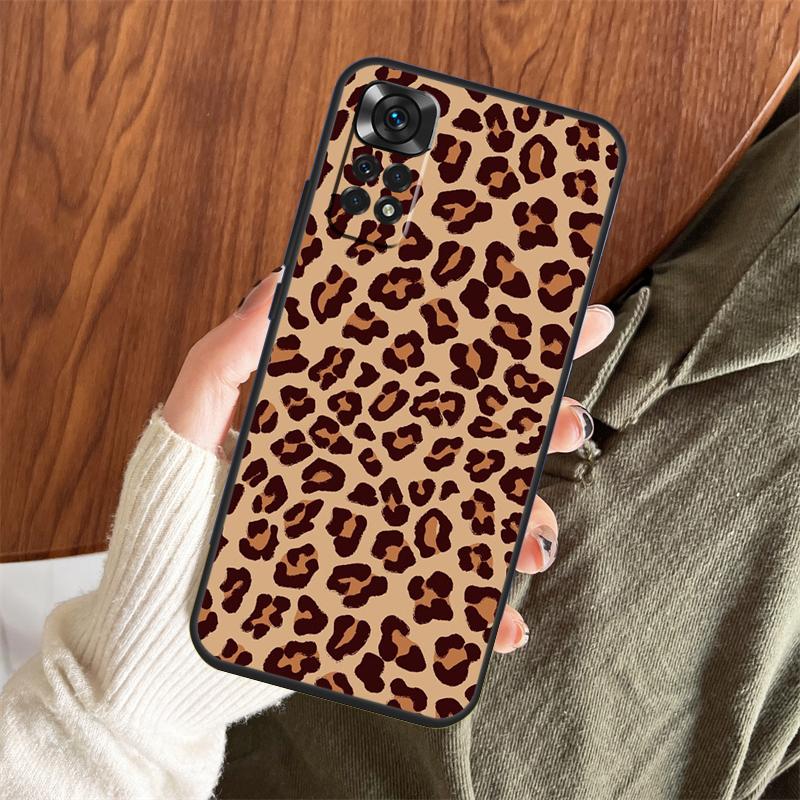 

Luxury Leopard Case For Xiaomi Redmi Note 14 Pro 13 12 11 10 15 Pro Plus Redmi 13 C 15 10C 12C 14C 15C Cover Redmi 15C 4G