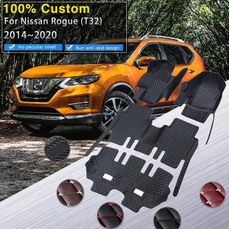 

Автомобильные коврики для Nissan Rogue X-Trail X Trail T32 2014 ~ 2020, коврики, кожаные коврики, комплект ковриков, автомобильные аксессуары 2015