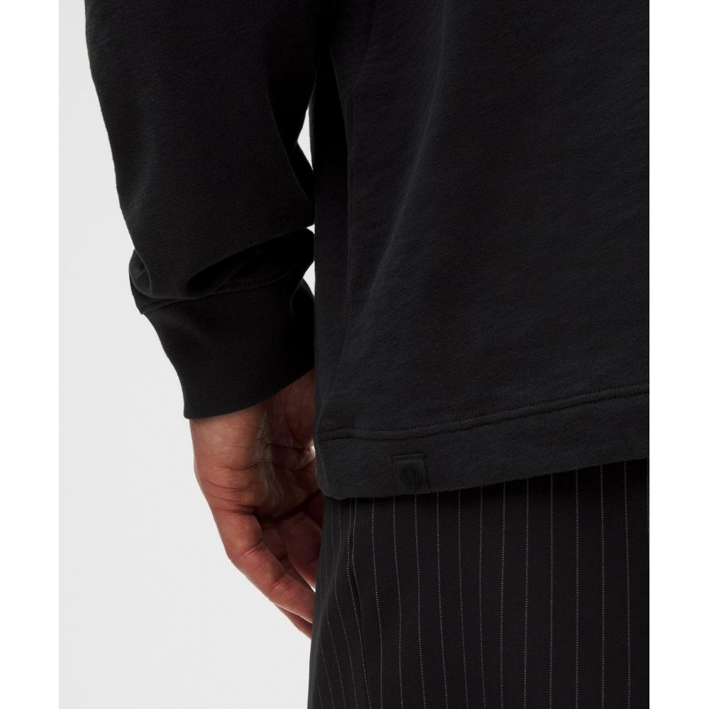 Lululemon Slub Cotton Jersey Long Sleeve Henley Black