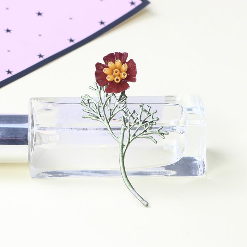 

Креативная и свежая трехмерная брошь в виде листа и жемчуга, модная брошь-цветок ручной работы для женщин, булавка для воротника, булавка для одежды