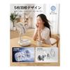 MoKo Folding Fan with Night Light 20000mAh Large Capacity 2026 New Specifications Small Fan Tabletop Fan Living Room Cordless Small Fan Air Flow