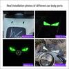 Luminous Devil Eyes 3D Car & Motorcycle Decorative Head Decal Sticker