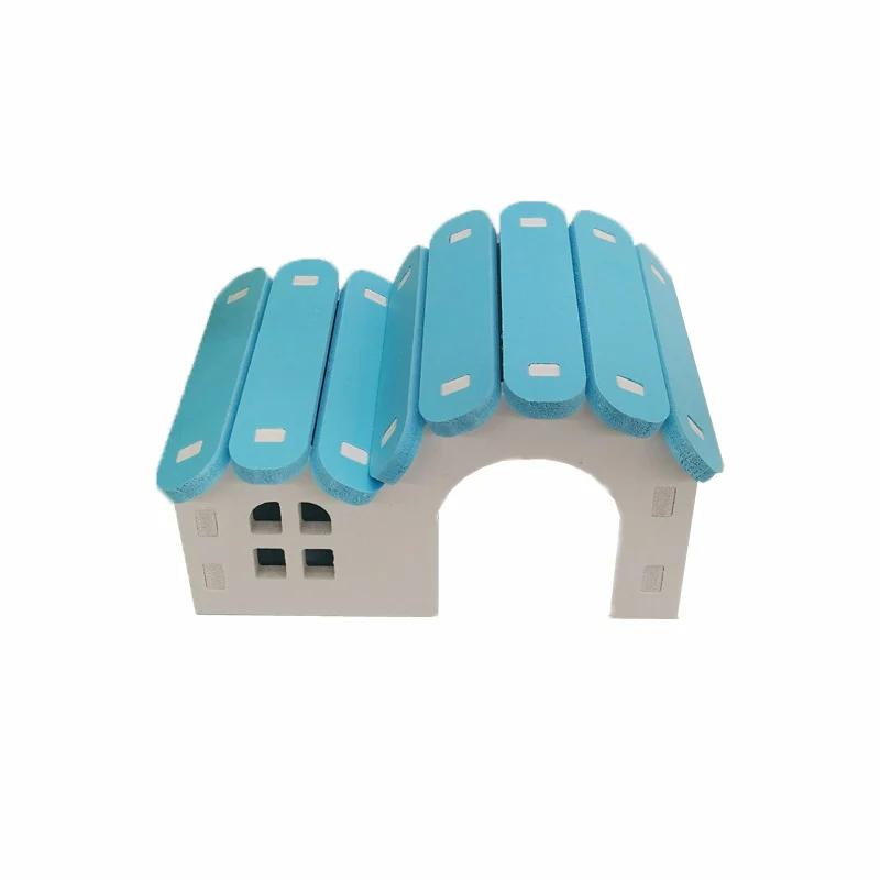 

Hamster House Hamster Villa Living Hut Ventilated Design Pet Landscaping Leisure Hedgehog for Golden Bear Rat
