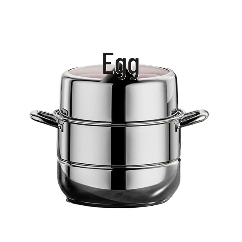 

Sule 28cm 304 Stainless Steel Double-Layer Steamer with Mechanical Timer