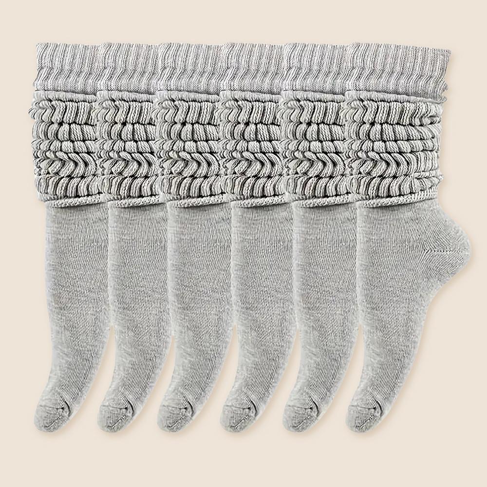 3/6/30 Pairs Women Slouchy Socks Comfortable Versatile Calf Length Stockings Perfect for Daily Wear Casual Fashion