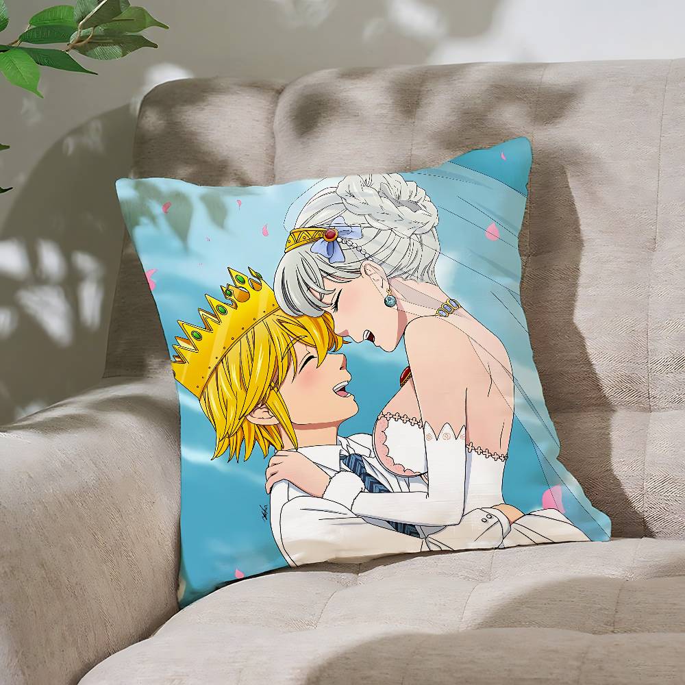 The Seven Deadly Sins Anime Pillow Case Throw Pillow Cover Nordic Vintage Style Cushion Covers Home Living Room Sofa Couch Seat