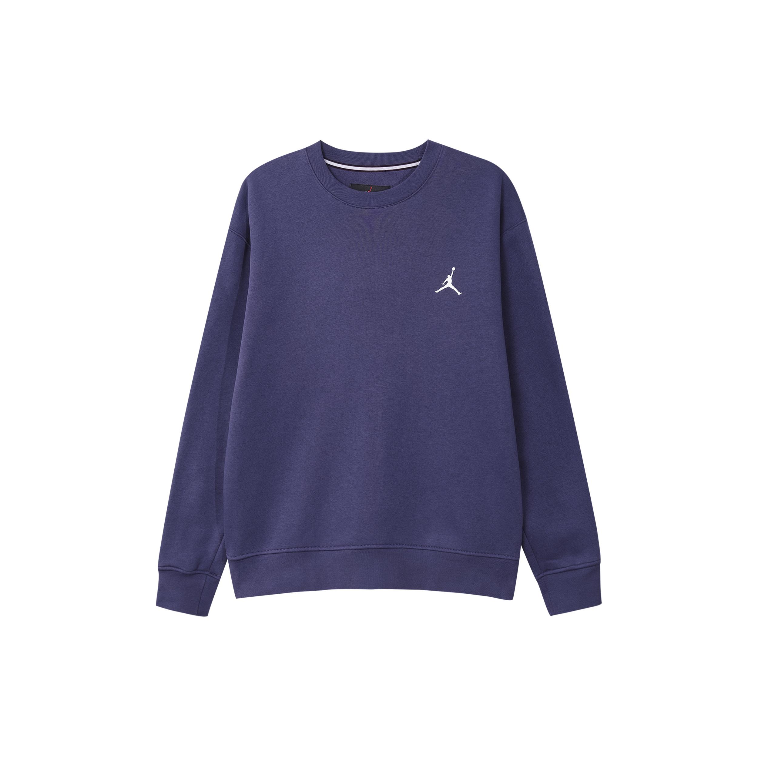 Air Jordan Flight MVP Graphic Fleece Crew-Neck Sweatshirt Blue Men s FB7020-500 S