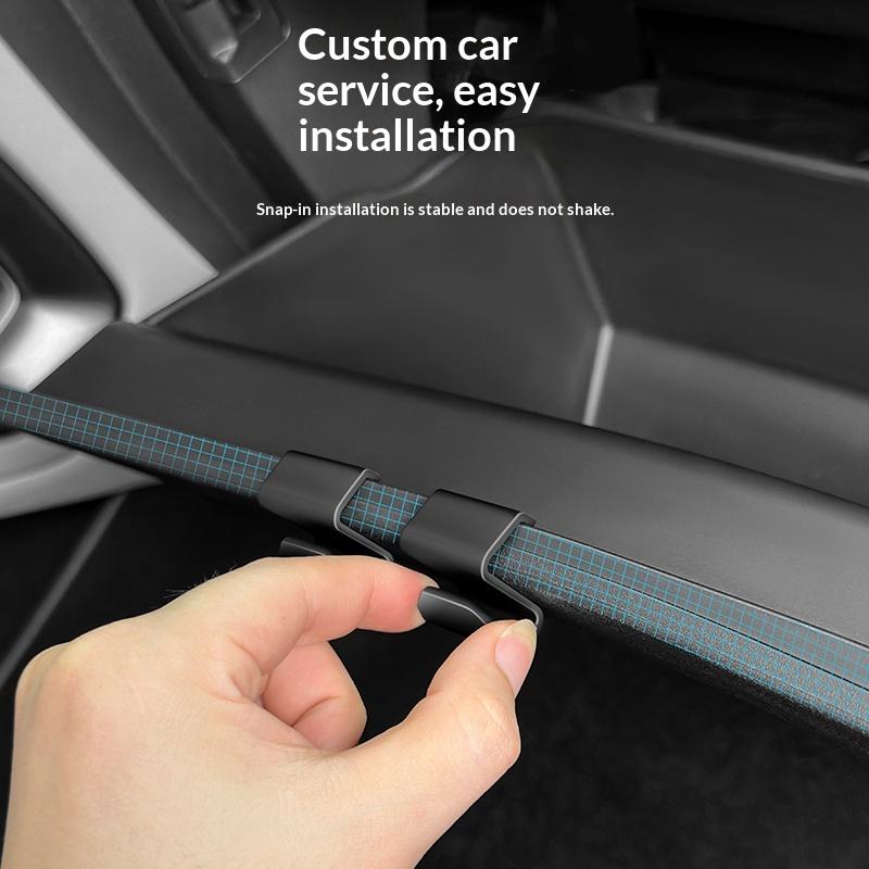 10Pcs Hidden Car Glove Box Hooks Plastic Hanger For Passenger Side Storage Universal Auto Interior Organizer Clips