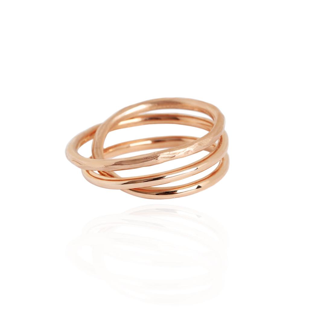 Mezmic Art Triple 14K Gold Ring