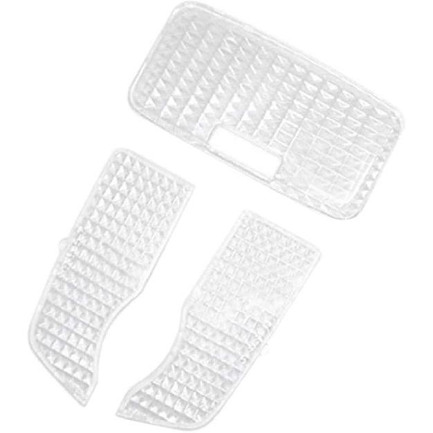 3Pcs Car Interior Map Dome Light Reading Light Cover for Prius 2010-2015, transparent, 370966
