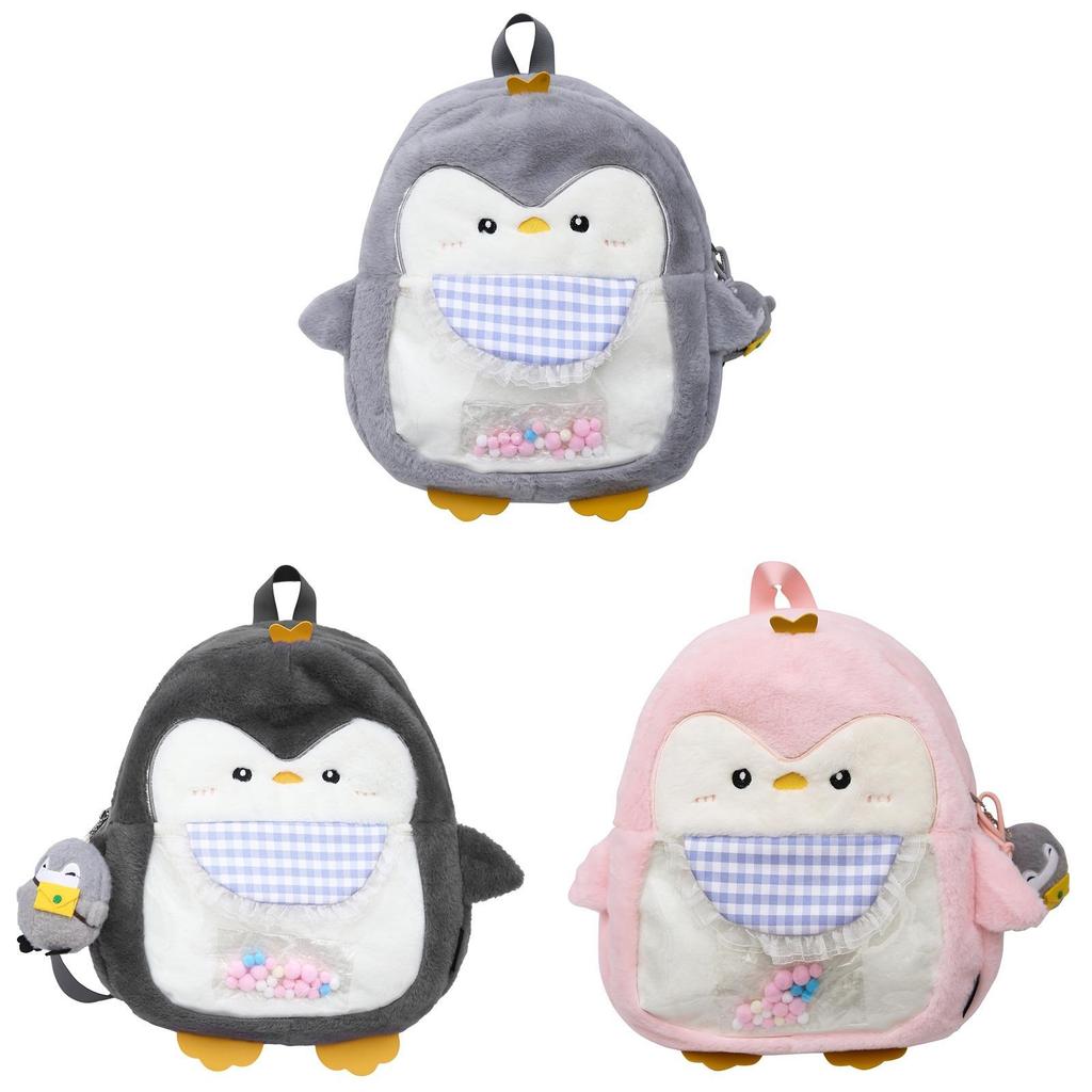 Cute Plush Animal Penguin Kids Backpack With Breathable Waterproof Material For Toddlers And Children