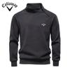 2025 Autumn/Winter Embroidery External Slant Zipper and Velvet Thick Hoodie Stand Up Collar Trendy Men's Top Coat