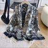 Scarf Ink Painting Style Air Conditioning Shawl Office Versatile Warm Women Autumn and Winter