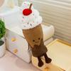 Cartoon Simulation Chocolate Ice Cream Doll Ice Cream Milk Tea Plush Toy Doll Ice Cream Ornament Decoration