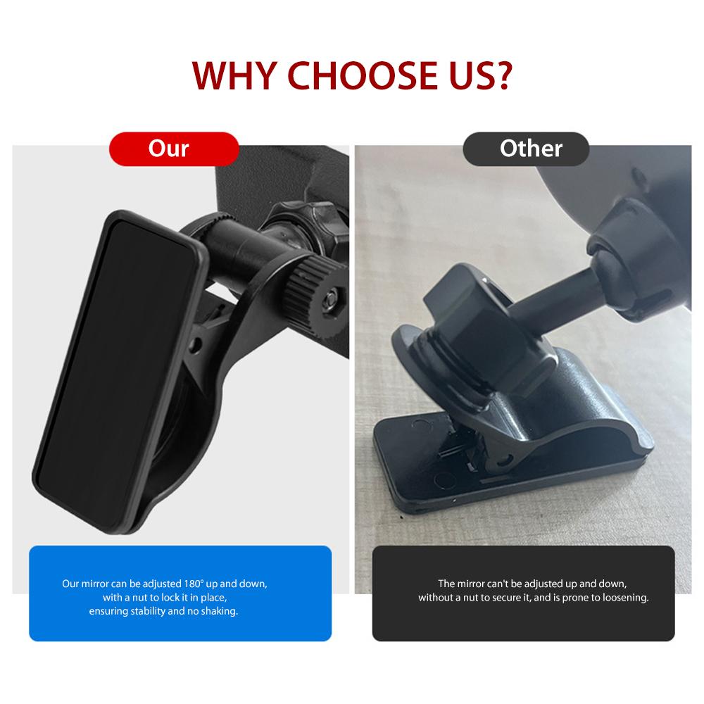 Oglindă pentru mașină pentru bebeluși, oglindă retrovizoare cu clips pentru interiorul mașinii, reglabilă, universală pentru copii