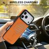 2 In 1 Detachable Magnetic Card Holder Leather Phone Case for IPhone 17 Pro Max 16 15 14 13 Shockproof for Magsafe Stand Cover