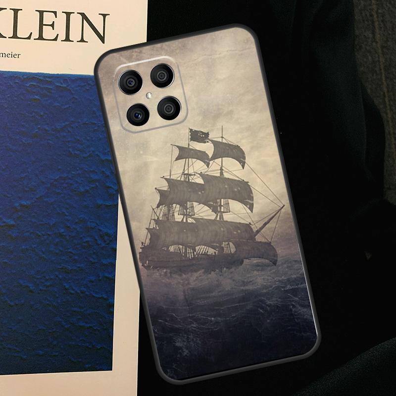 

Sailing Pirate Ship Case For Honor X9b X9c X8b X9a X8a X8 X9 50 70 90 Lite Honor 200 Pro Magic 7 5 6 Lite Cover Honor X8 4G