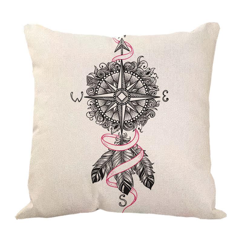 Dreamcatcher Printed Bay Window Decoration Pillow Case Car Waist Pad Pillow Sofa
