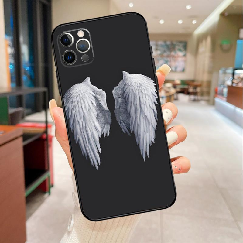 Wings Angel Devil Phone Case For iPhone 17 Air 16 14 13 11 15 Pro Max mini 15 16 Plus 16e Protective Cover