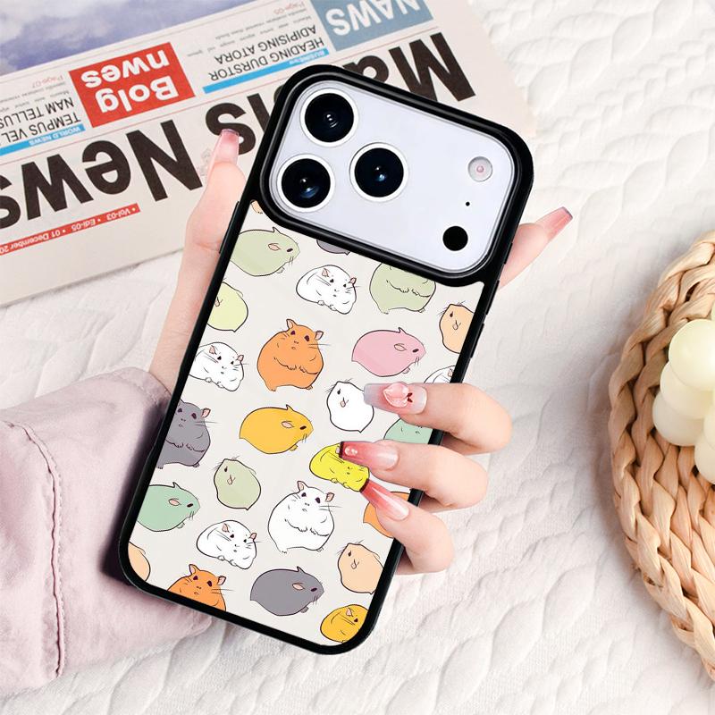 Guinea Pig Hamster Collage Phone Case For IPhone 17 16e 15 14 13 12 11 Pro Max Air Mini Soft Protective Cover