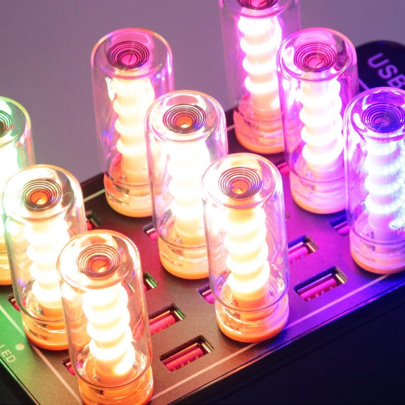 Für tägliche Beleuchtung Glühbirne Atmosphärenlampe LED Spiralfilamentlicht Handgefertigt DIY Campinglicht LED Flexibel Retro USB Glühbirne