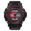 Sports Chronograph Calendar Wrist Watch Repeater LED Display Digital with Analog 5ATM Water Resistant Alarm Unisex