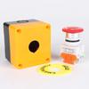 Red Sign Emergency Stop Push Button Sturdy Plastic Shell E-Stop Push Button for Indoor and Outdoor Electrical