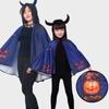 Adult Kids Halloween Cloak Cape Children Day Cosplay Costume Punk Halloween Cosplay Cloak  Party