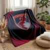Bournemouth Football Print Flannel Blanket, Soft Warm Lightweight Throw Blanket for Sofa Bed Camping