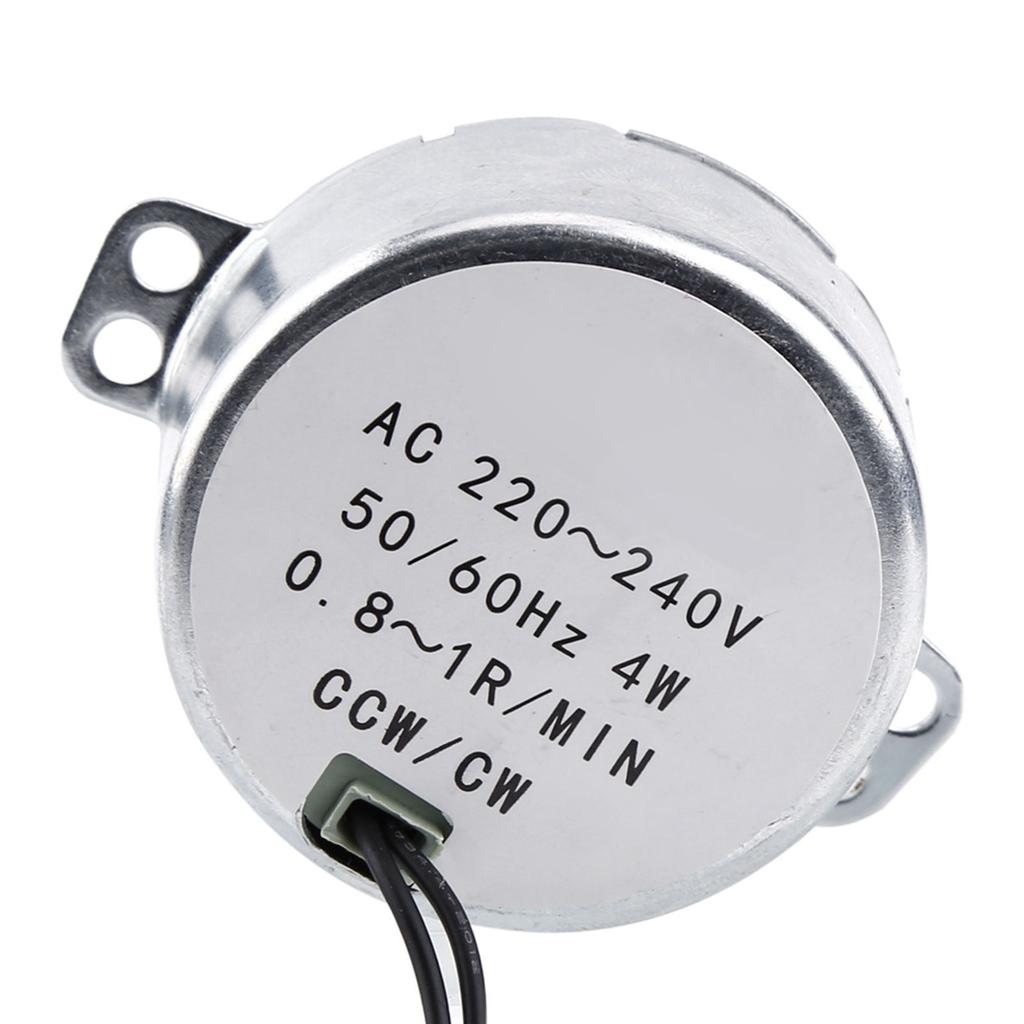 1pc 220-240V AC Synchronous Motor Geared Motor 4W CWCelsiusCCW(0.8-1RPM)