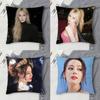 Dilireba Doublesided Printed Square Decorative Cushion Cover for Sofa Living Room Home Decor