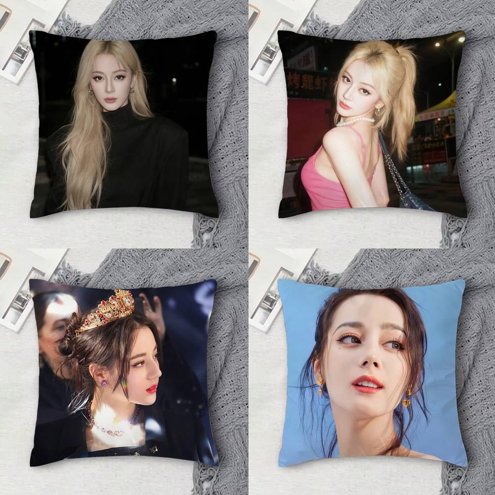 Dilireba Double-sided Printed Square Decorative Cushion Cover for Sofa Living Room Home Decor