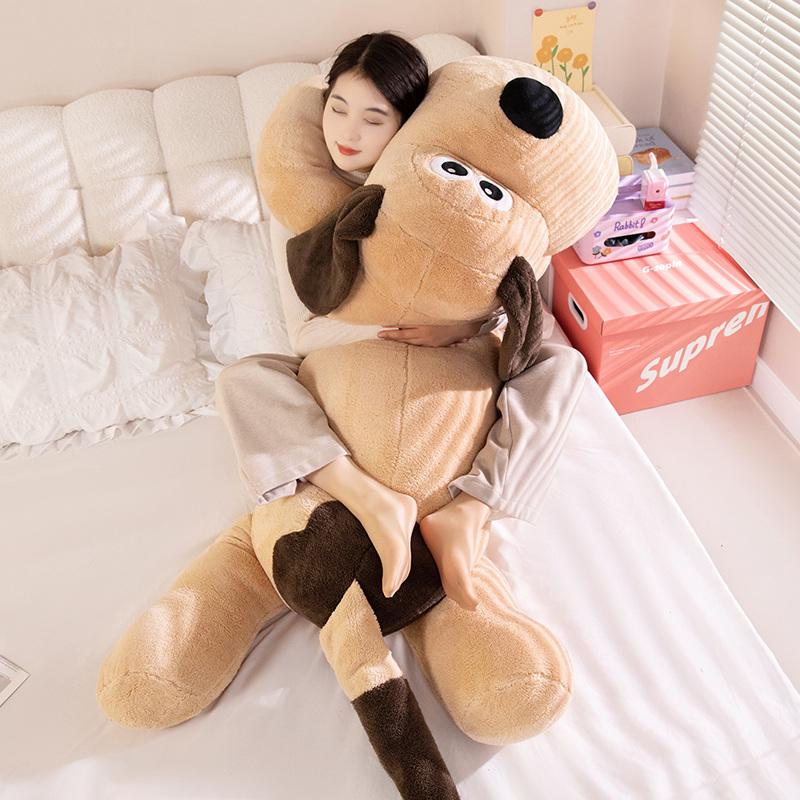 Kawaii Large Size Soft Long Dog Plush Pillow Stuffed Toy Cartoon Animal Puppy Cushion Perfect Birthday Or Valentine's Gift