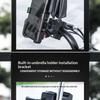 Motorcycle Phone Holder Umbrella Thickened Waterproof Uv Protection For Outdoor Riding Ebikes Scooters