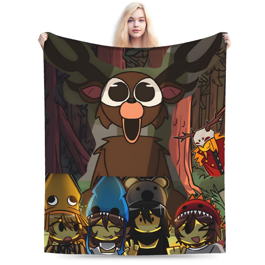 Warm Blankets Students Decorative 99 Nights in the Forest Survival Games Throw Blanket For Home Decor Trend Sofa Bed Cover