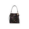 Town 22 Disco Star Print Snap Pebble Leather Bucket Bag Women Bags Black C7245-IMA47