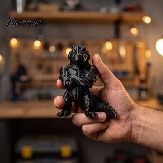Anthropomorphic Reptile Decor 3D Printed Crocodile Figurine, Realistic Muscular Ornament, Desktop Cross Statue Arm Animal Statue, Creative Sculpture