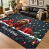 Christmas Theme Floor Carpet, Soft Area Rug, Xmas Indoor Home Holiday Decoration