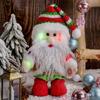 Christmas Glowing Music Electric Left-Right Walking Elderly Person Ornaments Decorations Holiday Gifts
