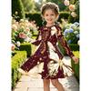 Girls' 3D Butterfly Dress Long Sleeve Summer Spring Vacation Daily Holiday Princess Beautiful Sweet Kids 4-12 Years Casual Dress A Line Dress